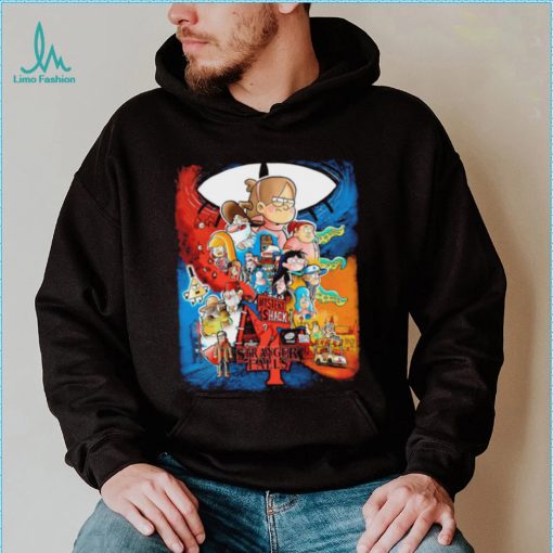 Gravity Falls X Stranger Things 4 mystery shack shirt