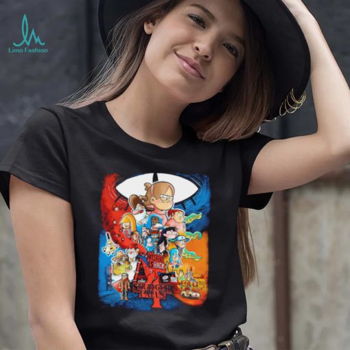Gravity Falls X Stranger Things 4 mystery shack shirt