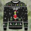 Santa Claus With Reindeer Cow For Unisex Ugly Christmas Sweater