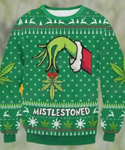 Grinch Mistlestoned Ugly Christmas Sweater Funny Gift