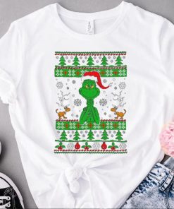 Grinch Santa Hat Christmas Shirt, Max Dog Reindeer
