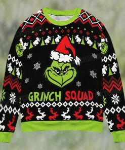 Grinch Squad Ugly Christmas Sweater Xmas Gift