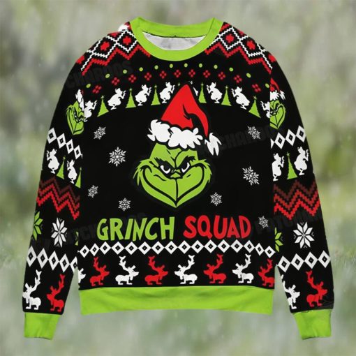 Grinch Squad Ugly Christmas Sweater Xmas Gift