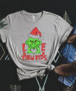 Grinch love them kids school bus driver life Christmas shirt