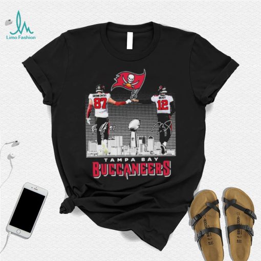 Gronkowski 87 And Brady 12 Tampa Bay Buccaneers City Sports Shirt