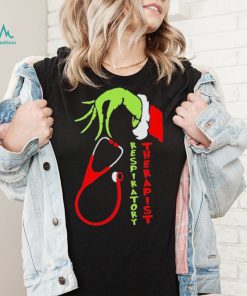 Hand Grinch Hand Respiratory Therapist Shirt