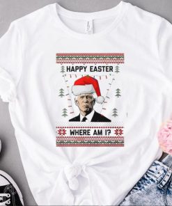 Happy Easter Where Am I Joe Biden Ugly Christmas Sweater