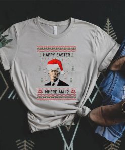 Happy Easter Where Am I Joe Biden Ugly Christmas Sweater