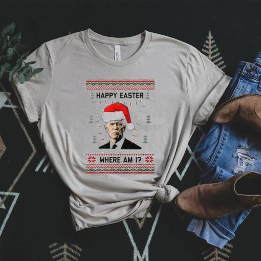 Happy Easter Where Am I Joe Biden Ugly Christmas Sweater