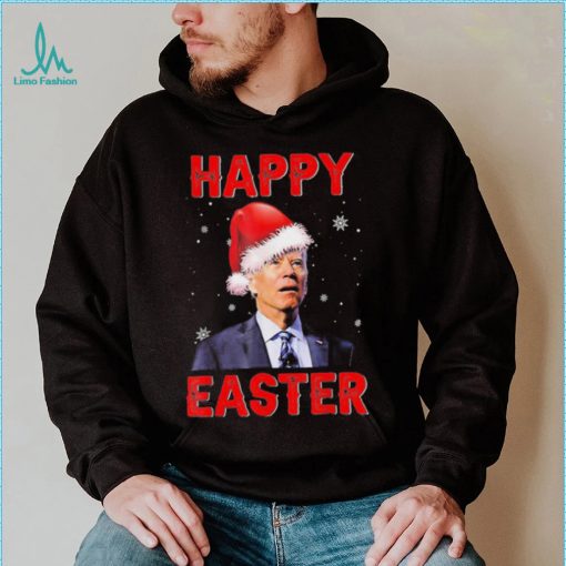 Happy Easter Xmas Merry Chrismas Anti Joe Biden Funny Shirt