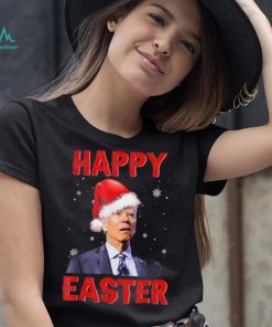 Happy Easter Xmas Merry Chrismas Anti Joe Biden Funny Shirt