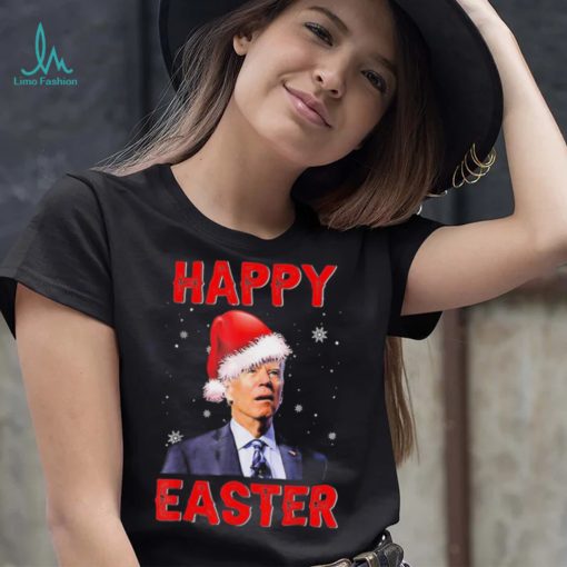 Happy Easter Xmas Merry Chrismas Anti Joe Biden Funny Shirt