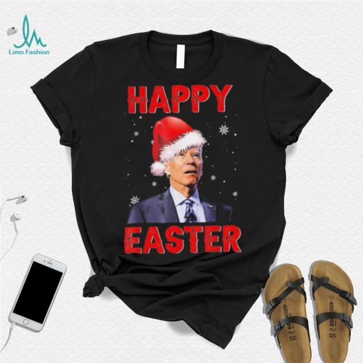 Happy Easter Xmas Merry Chrismas Anti Joe Biden Funny Shirt