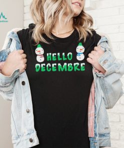 Hello December Chrismas Design Cute Gift Shirt