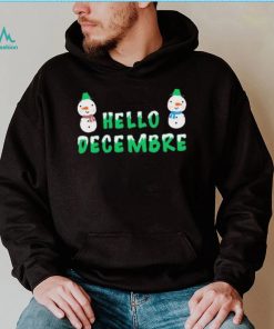 Hello December Chrismas Design Cute Gift Shirt