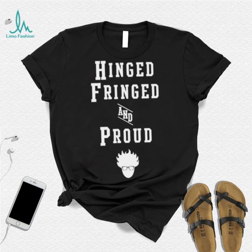 Hinged Fringed and Proud logo shirt