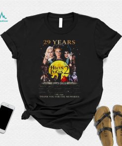 Hocus Pocus 2 T shirt 29th Anniversary 1993 2022 Signatures2