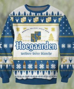 Hoegaarden Beer Ugly Christmas Sweater, Faux Wool Sweater, Gifts For Beer Lovers, International Beer Day, Best Christmas Gifts For 2022 – Prinvity