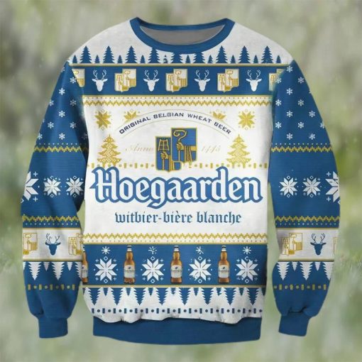 Hoegaarden Beer Ugly Christmas Sweater, Faux Wool Sweater, Gifts For Beer Lovers, International Beer Day, Best Christmas Gifts For 2022 – Prinvity