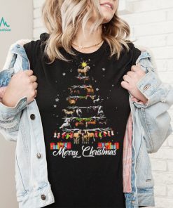 Horses Xmas Tree Merry Christmas Shirt