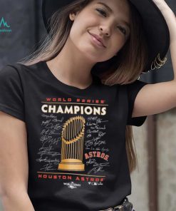 Houston Astros 2022 World Series Champions Signature Roster T Shirt