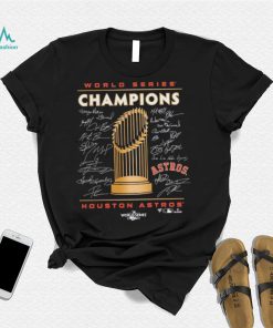 Houston Astros 2022 World Series Champions Signature Roster T Shirt