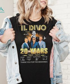 IL Divo Carlos Marin 20 Years 2003 2023 Thank You For The Memories Signature Shirt