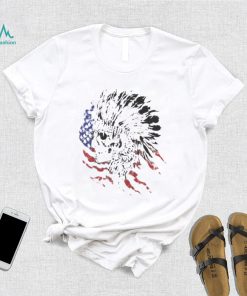 Indian hunter American flag t shirt