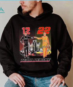 Indycar Will Power And Nascar Joey Logano Team Penske Signatures Shirt