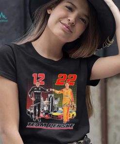 Indycar Will Power And Nascar Joey Logano Team Penske Signatures Shirt