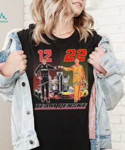 Indycar Will Power And Nascar Joey Logano Team Penske Signatures Shirt