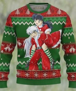 Inuyasha x Kagome Inuyasha Anime Ugly Christmas Sweater