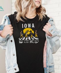 Iowa Hawkeyes Jack Campbell Tyler Linderbaum Abbey Road signatures 2022 shirt