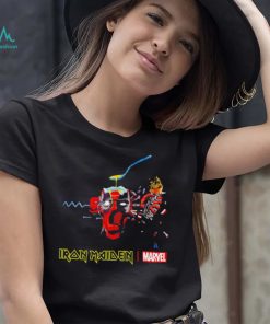Iron Maiden X Marvel Deadpool Can I play with Madness Deadpool logo shirt