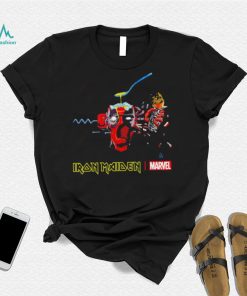 Iron Maiden X Marvel Deadpool Can I play with Madness Deadpool logo shirt