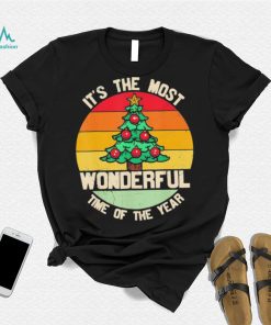 It’s The Most Wonderful Time Of The Year Christmas Tree Xmas Vintage Shirt