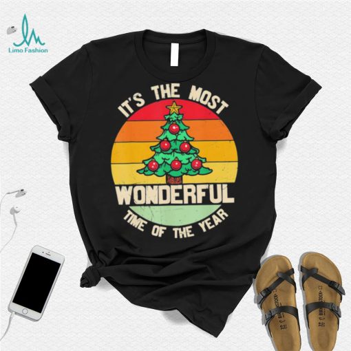 It’s The Most Wonderful Time Of The Year Christmas Tree Xmas Vintage Shirt