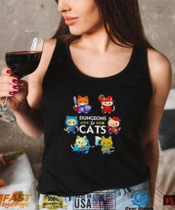JT2rImji Dungeons and Cats cute characters shirt2