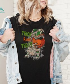 Jack O Lantern Dinosaur Mummy T Rex Halloween shirt1