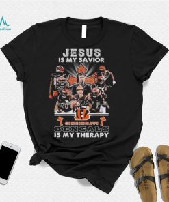 Jesus Is My Savior Cincinnati Bengals Is My Therapy Signatures shirt1