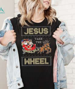 Jesus Take The Wheel Tacky Christmas Ugly Shirt