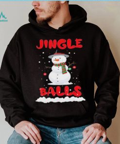 Jingle Balls Tinsel Tits Couple Christmas Snowman Shirt