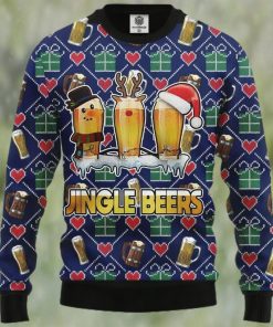 Jingle Beers Ugly Christmas Sweater, Faux Wool Sweater, International Beer Day, Gifts For Beer Lovers, Best Christmas Gifts For 2022 – Prinvity