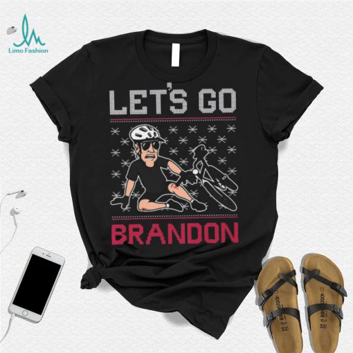 Joe Biden Falls Off Bike Let’s Go Brandon Christmas Ugly Shirt