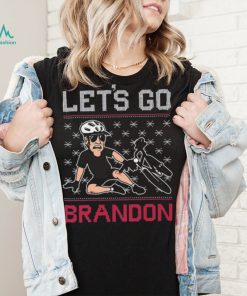 Joe Biden Falls Off Bike Let’s Go Brandon Christmas Ugly Shirt