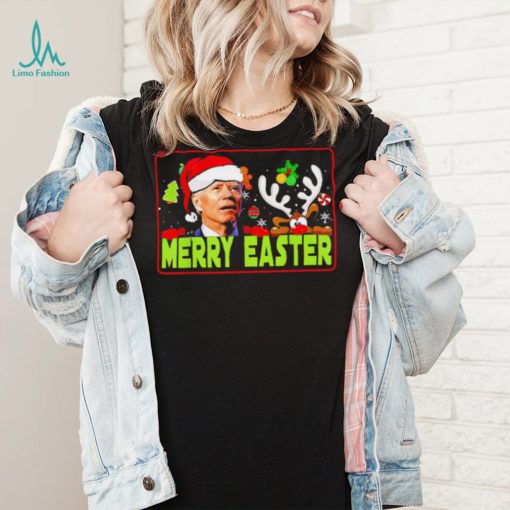 Joe Biden Merry Easter Santa Claus Reindeer Xmas 2022 shirt