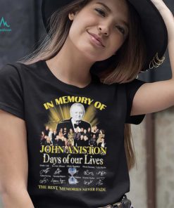 John Aniston Days Of Our Lives 57th Anniversary 1965 2022 Thank You For The Memories Signatures Shirt