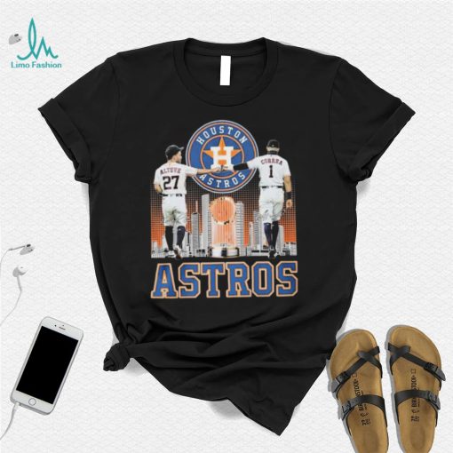 Jose Altuve And Carlos Correa Houston Astros Signatures Shirt