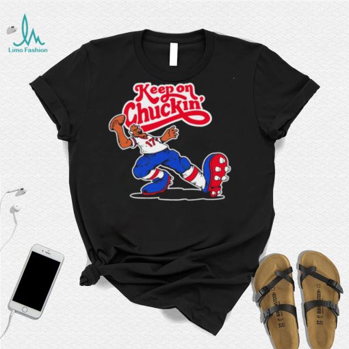 Josh Allen Buffalo Bills keep on Chuckin funny logo shirt