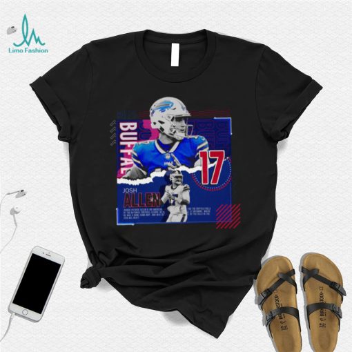 Josh Allen Football Paper Poster Bills T Shirt